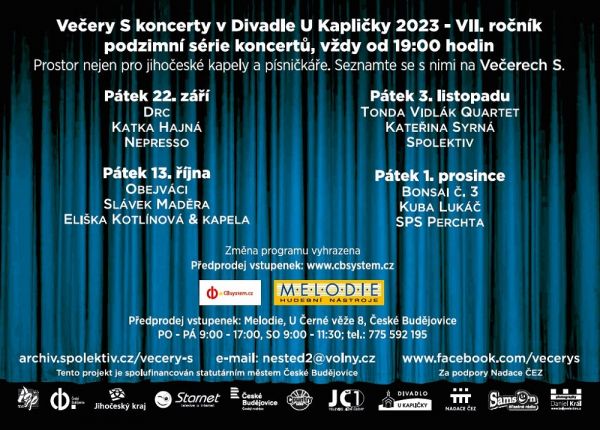 Podzimní část série Večery S 2023 | Podzimní část série Večery S 2023