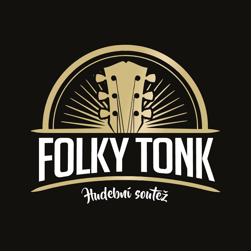 folky tonk logo cerne